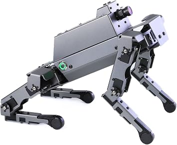 Yahboom ROS2 Robot Dog with RPi 5 AI Model Voice Embodied Intelligence OpenCV Programmable Bionic Quadruped AI Robotic Dog,for Educational Python Programming DOGZILLA S1 Without Pi