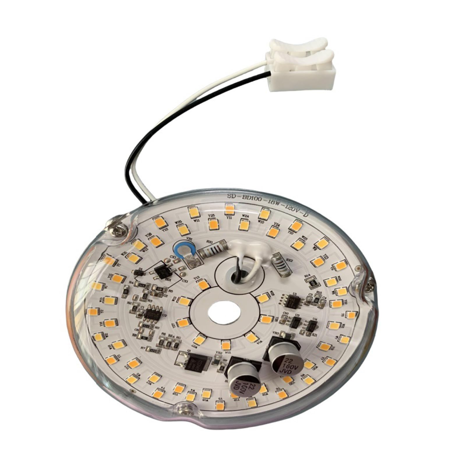 Jazuaiao 3.93Inch LED Ceiling Fan Light Dimmable LED Retrofits Light Board Panel Ceiling Flush Replacement Panel Enduring Round Flush Replacement