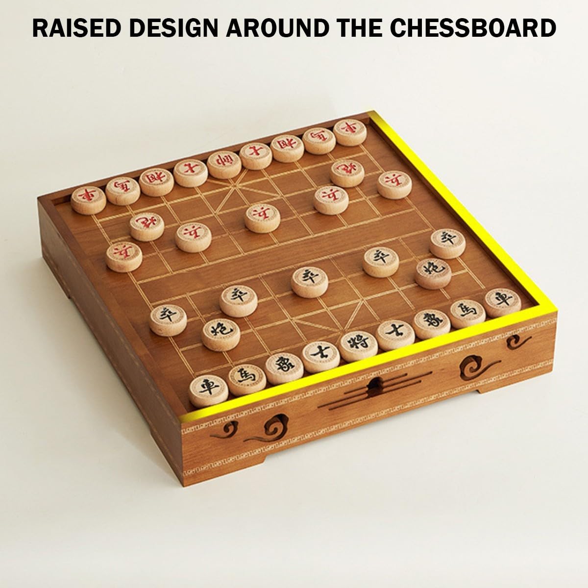 Ensemble de Jeu Trois en Un, résistant aux Rayures, Facile à Nettoyer et idéal pour Les Amateurs de go et de gomoku(A,51 * 51 * 10cm)