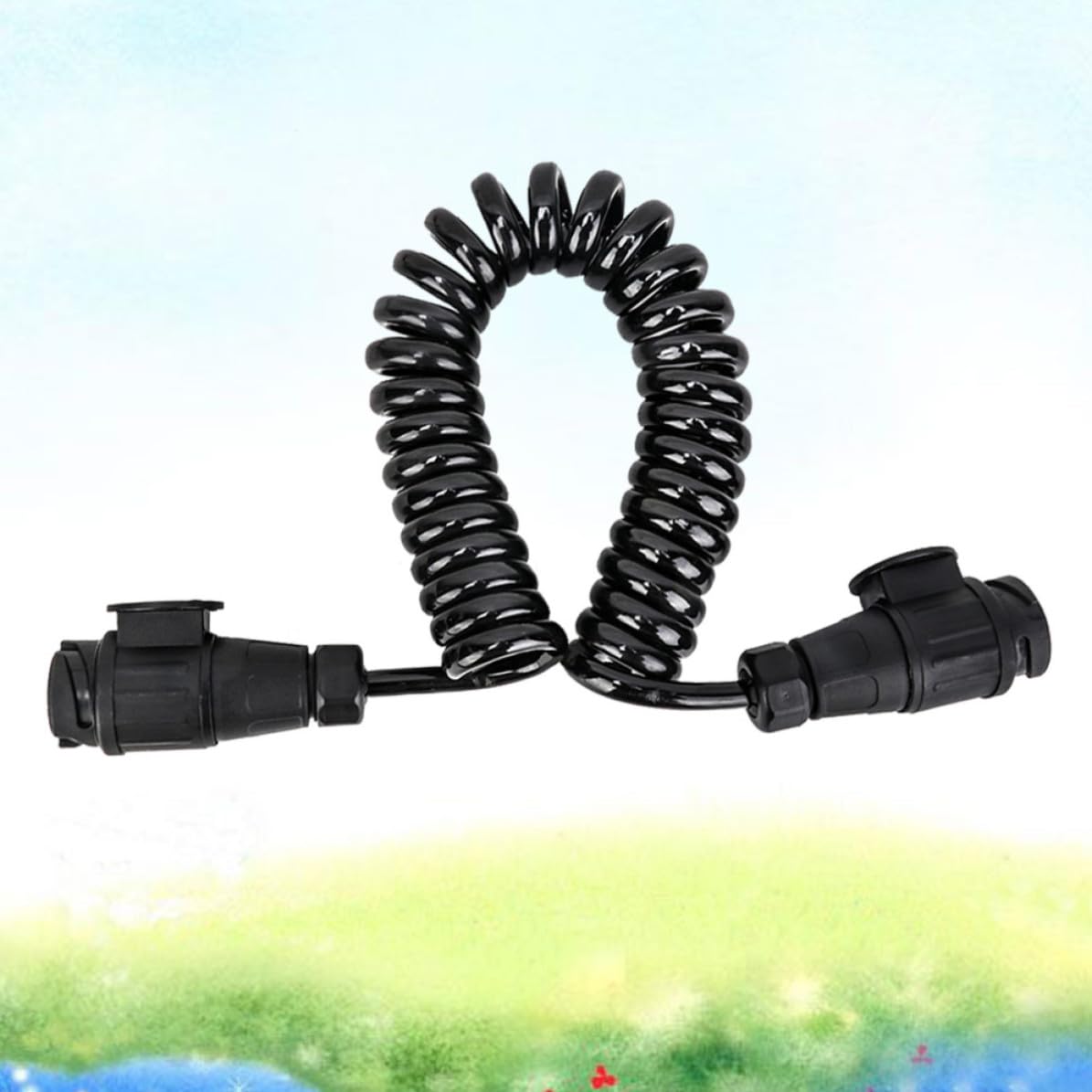 Conector de Remolque de 13 Vías en Plástico Negro para Coche