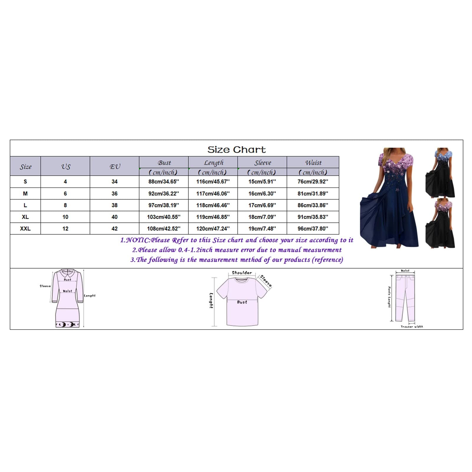 Générique Tendance de la Mode féminine Mode de Loisirs Urbain Robe Cousue en Mousseline de Soie