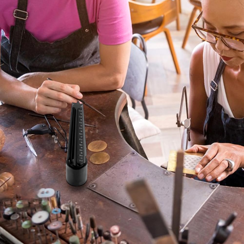 UNICRAFTALE 1 Set Strumenti per Gioielli Regolatore di Dimensioni Dell'Anello Acciaio Strumento di Misurazione per Anelli in Cera Strumento per Bangle Tubo di Cera Intaglio per Allargamento dei Fori