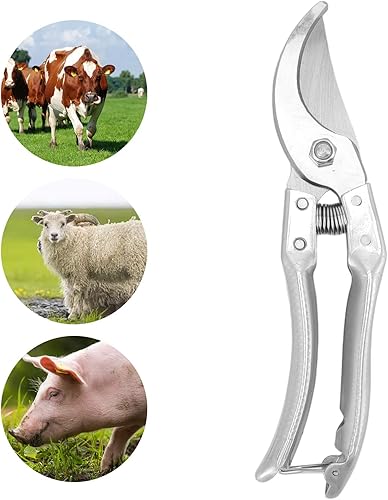 Miniatura 5 de Tijeras de pezuña de oveja, recortadoras de pezuñas de cabra, tijeras de trotón de cerdo, alicates de animales herramienta de reparación de recorte