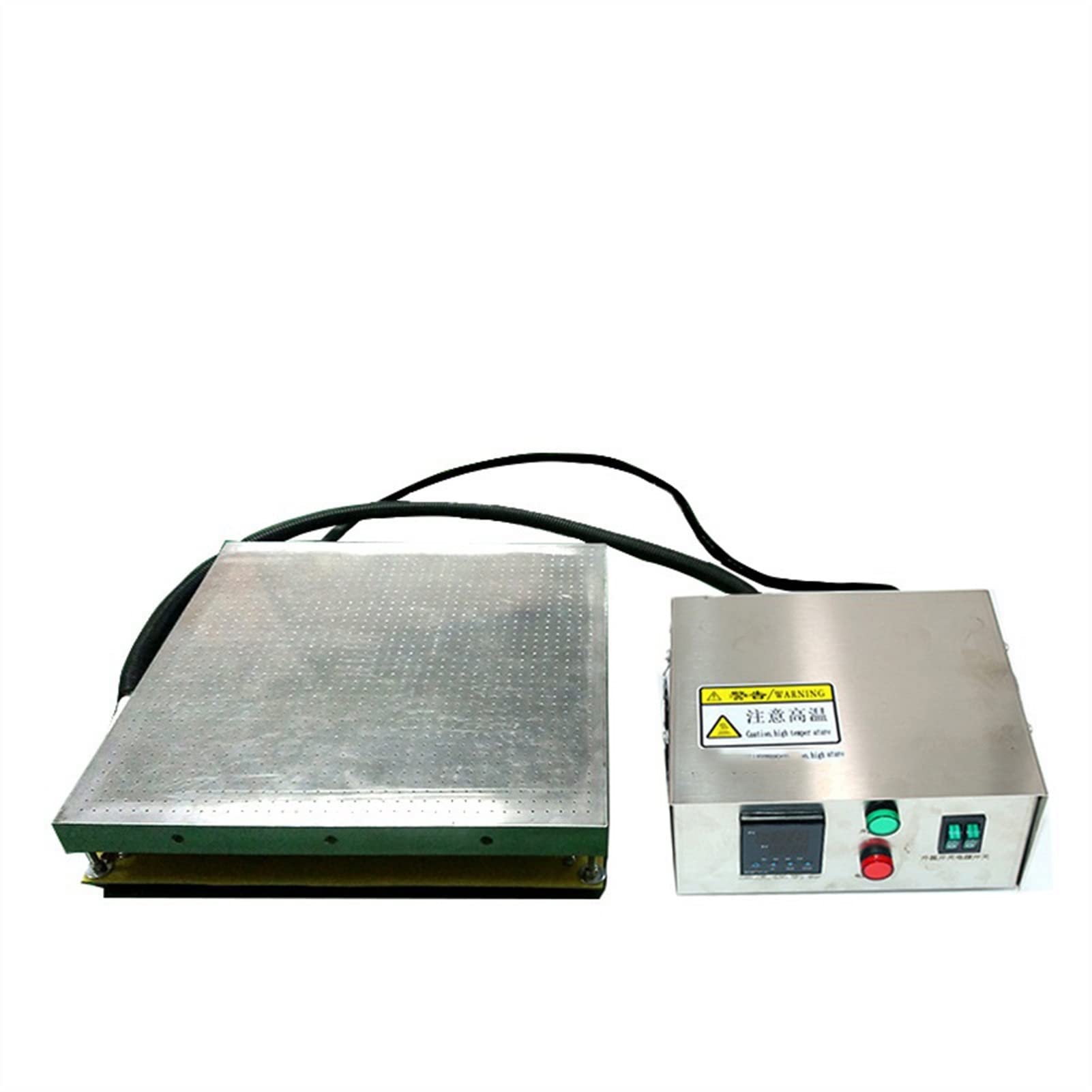 Heizplattform, Digitalanzeige Konstante Temperatur Heizplattform Mit Vakuum-Adsorption Loch Vakuum Adsorption(Split model: 400X400MM)