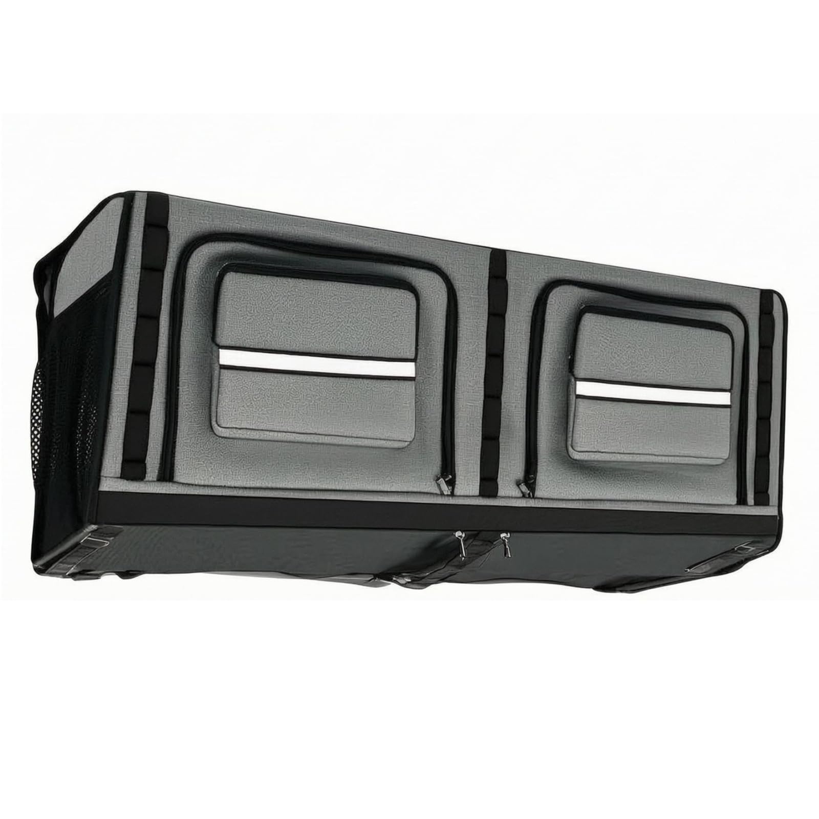 Cabinet Rangement RV 36 Pouces Compartiments Zippés Organisateur Suspendu Pliable Forme Rectangulaire Armoire Suspendue pour Camping-Car, Noir