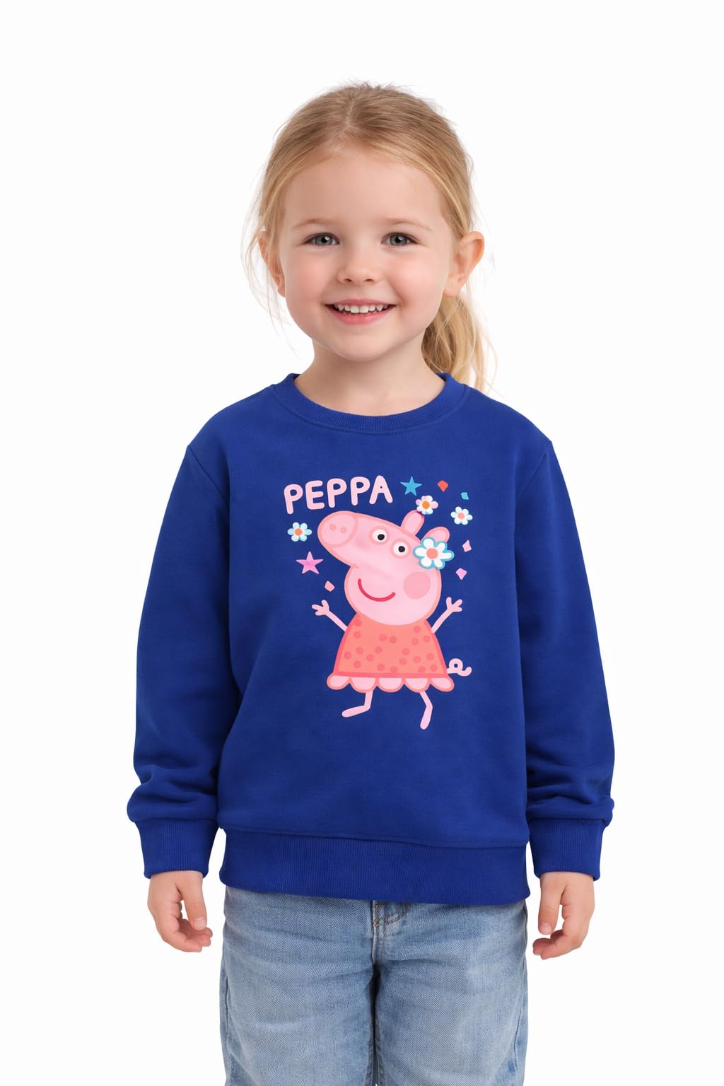 Peppa Pig Girls Sweatshirt, Navy Blue, Age 18-24 Months