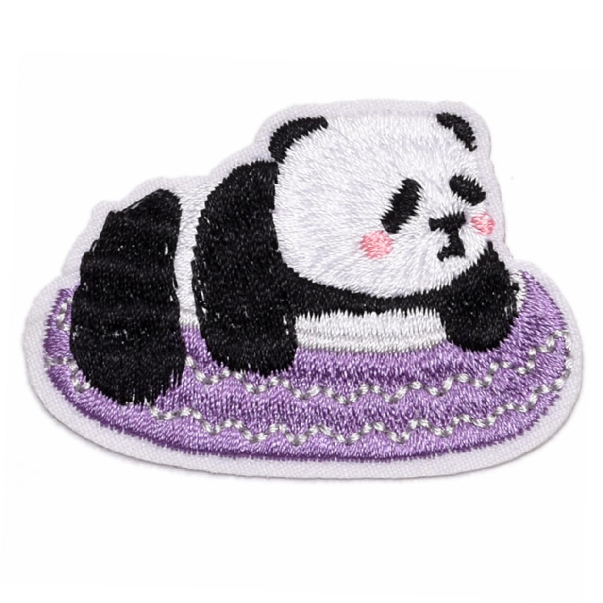DOITOOL 3 Sätze Panda Aufnäher Set Cartoon Panda Bestickte Patches Für Kleidung Jeans Taschen Diy Kunsthandwerk Bügel Und Nähapplikationen Sicher Und Langlebig 14 Stücke * 3