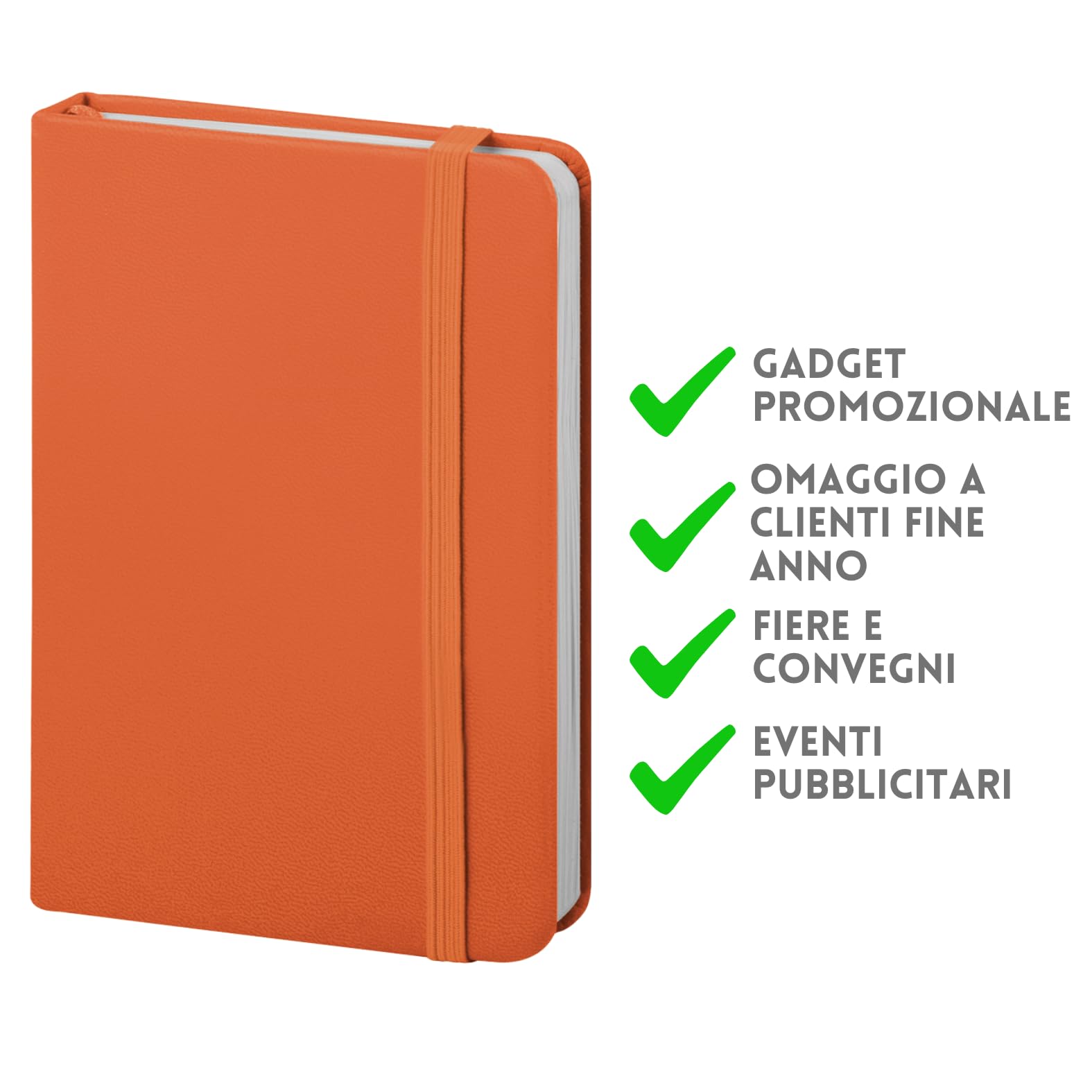 Notes Personalizzati con Logo Aziendale 9x14cm 160 Pagine a Righe - Gadget Promozionale Esclusivo per Aziende ed Eventi PB621 (20)