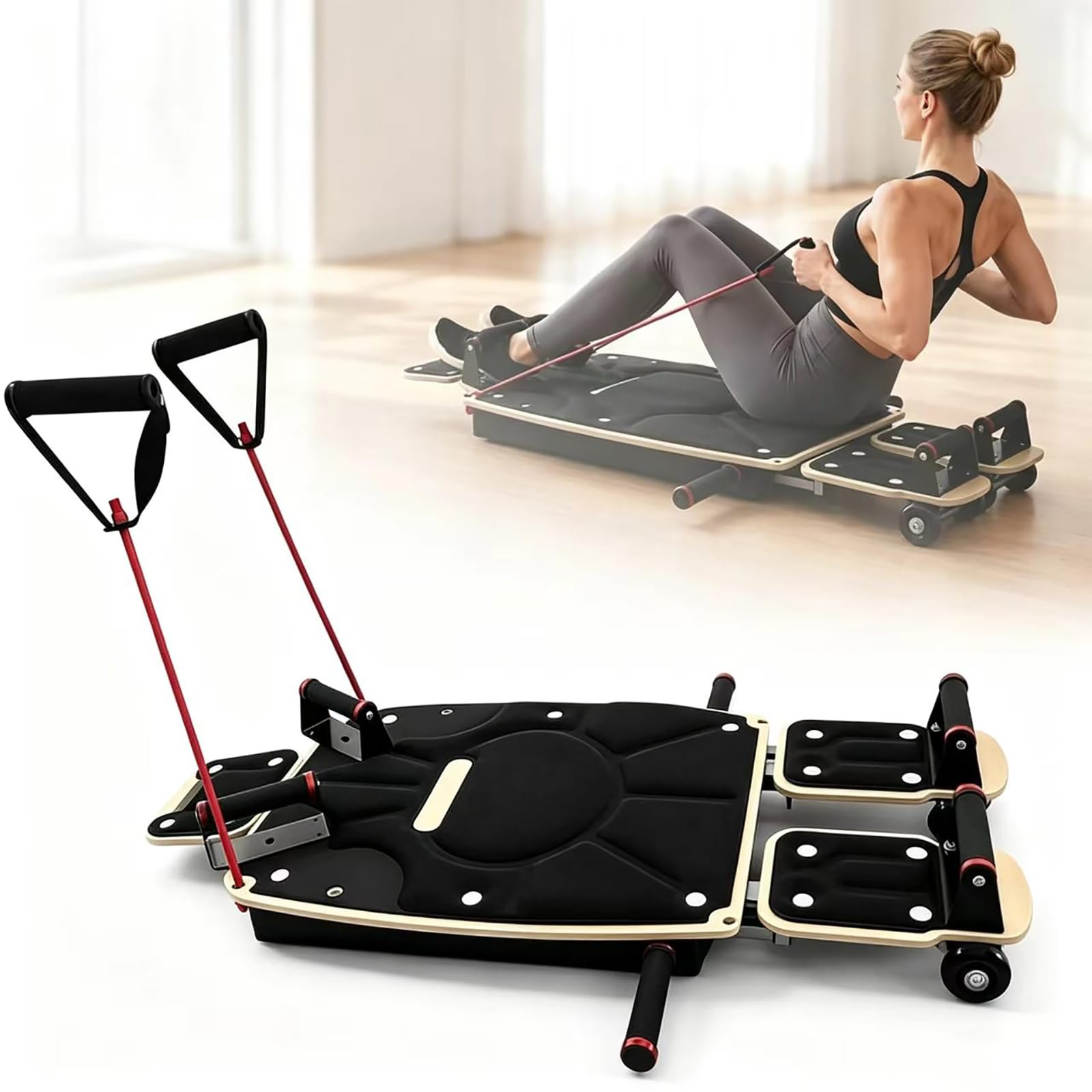 Set di Tavolette per Pilates Reformer, Reformer in Legno per Pilates