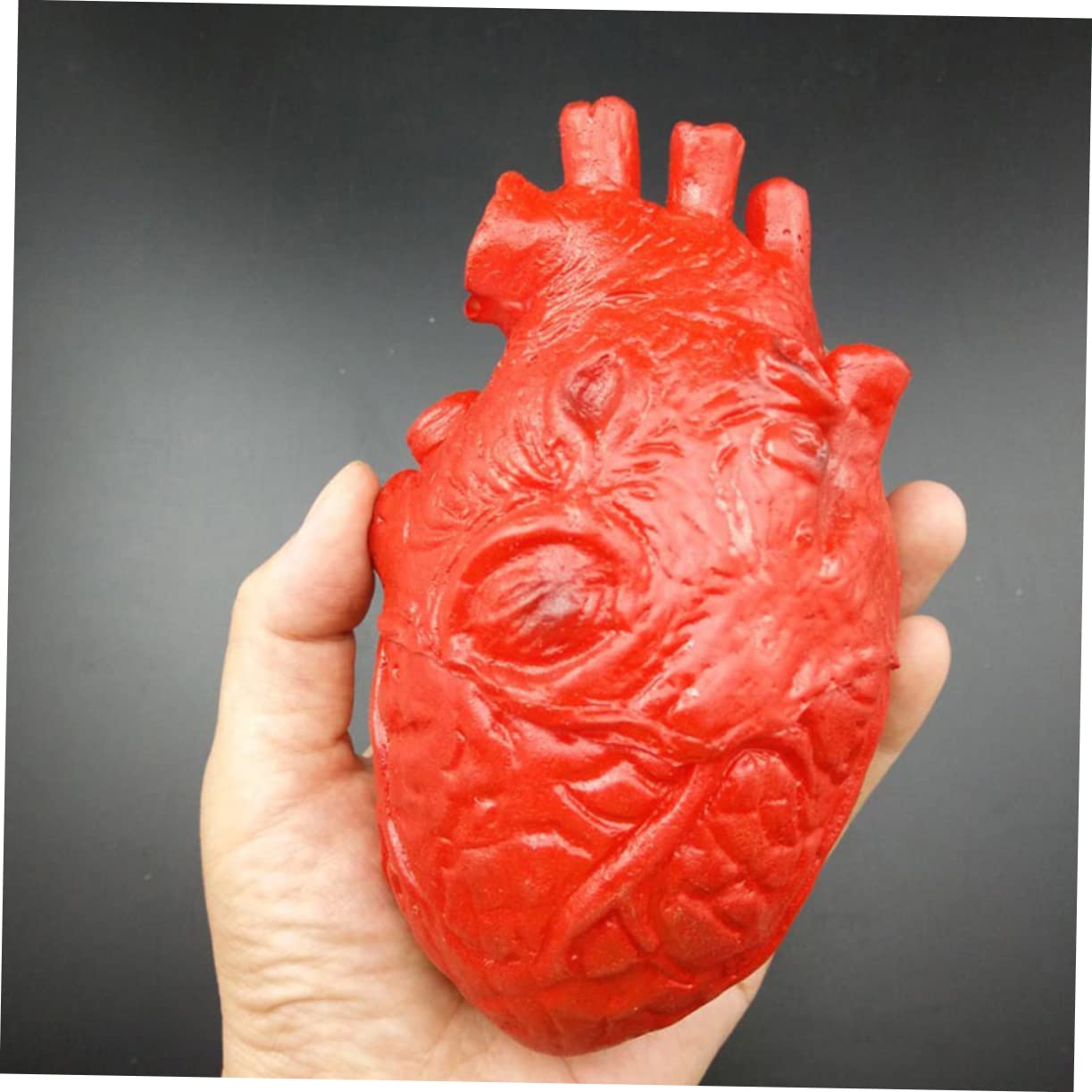 5 Pezzi Mano di Halloween Rossa in Plastica, Oggetti di Scena Horror