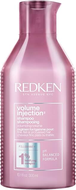 Redken Volume Injection Shampoo For Fine Hair - Adds Lift & Body, Volumi...