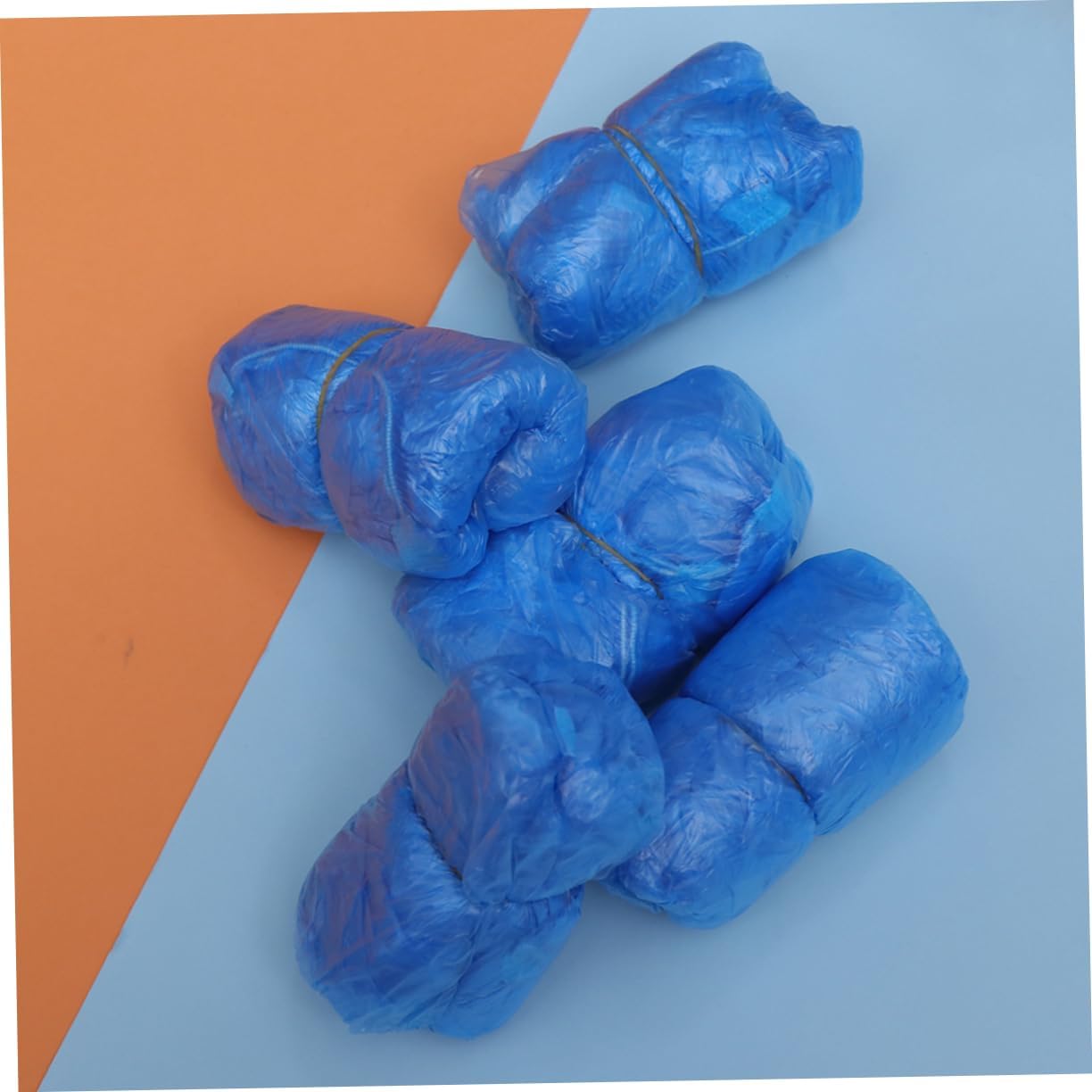 36x15cm Blue Waterproof Disposable Overshoes Plastic Shoe Covers for Home Hotel Office Car Use