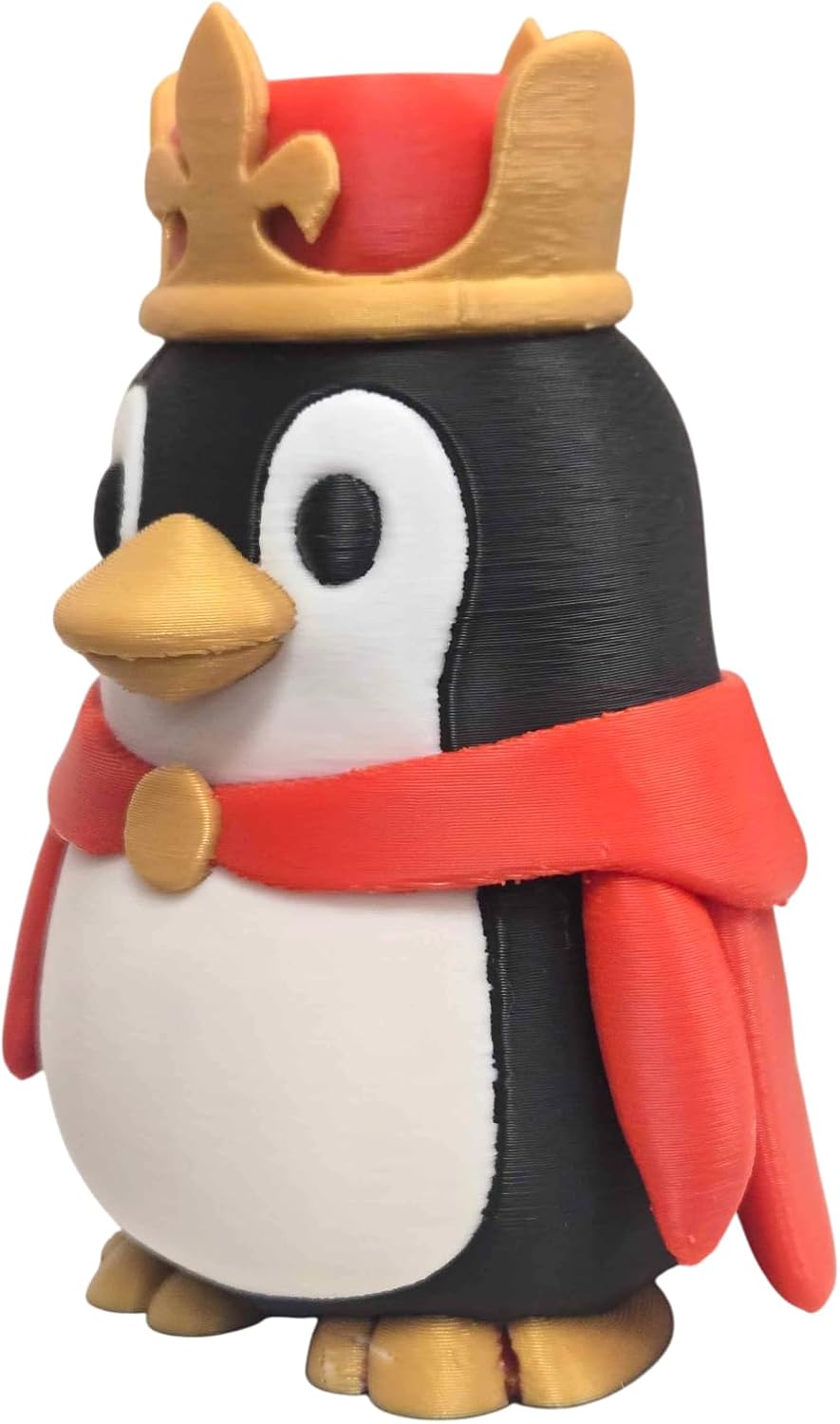 Royal Penguin Collectible Figurine - Striking Regal Bird Display for Desk Decor and Unique Gift - 3D Printed in Canada image 2