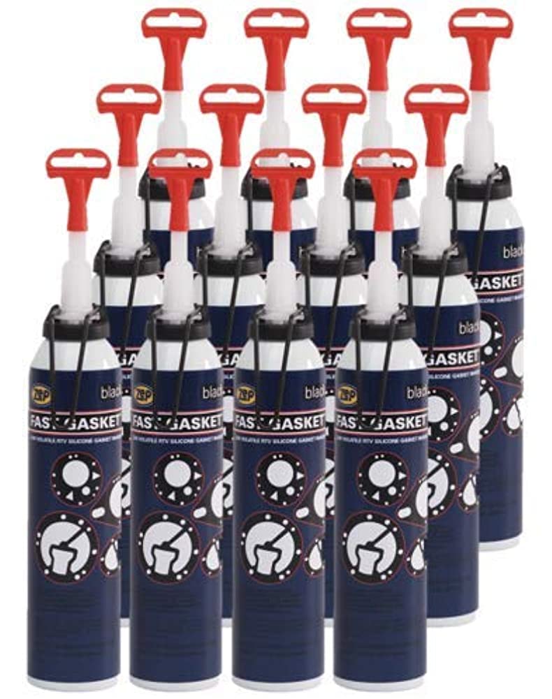 Zep RTV Silicone Fast Gasket Maker Black - 7.25 oz (Case of 12) - 143301 - Easy to Use Low Volatile RTV, No Cartridge or Squeeze Tube Needed product image