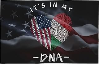 Italy It's In My DNA Italian USA Flag 12x18 In Car Flag – Double-Sided Polyester, Weatherproof and Easy to Install69