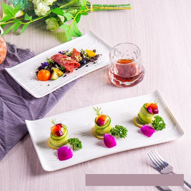 Talerze obiadowe Pogrubione talerze ceramiczne do użytku domowego, kreatywne talerze sałatkowe i komercyjne zimne dania do restauracji kuchnia miska sałatkowa