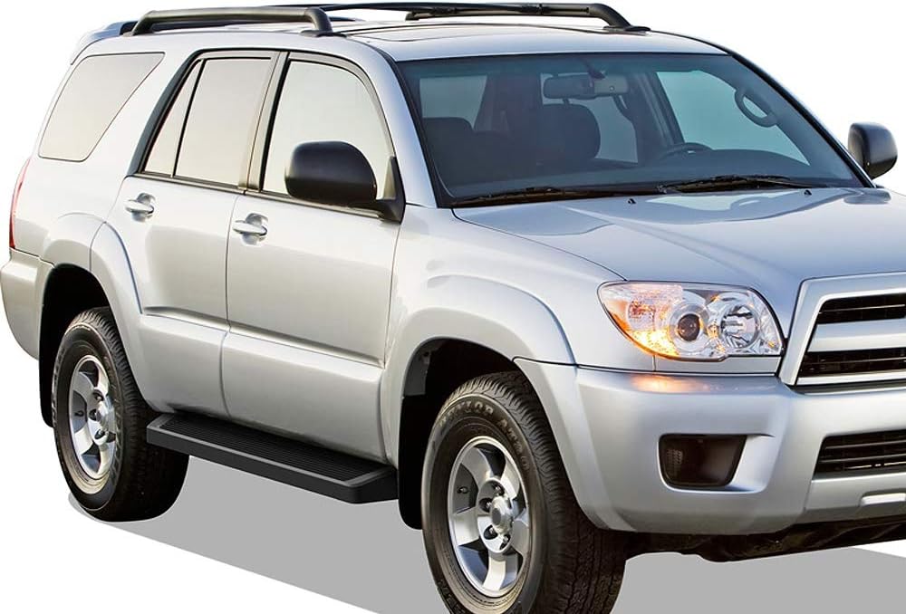HD Ridez Running Board 6" Black Compatible with Toyota 4Runner 2003-2009 (Base Model Only) (Nerf Bar Side Steps Side Bars)