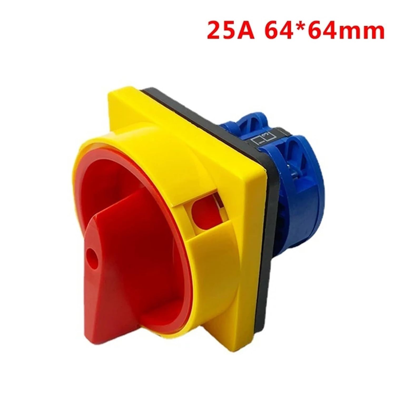 25A Four Terminals One Poles Disconnect Isolator Switches LW26GS 48x48mm 64x64mm Rotary Cam Switch 1Pcs(64X64mm Large)