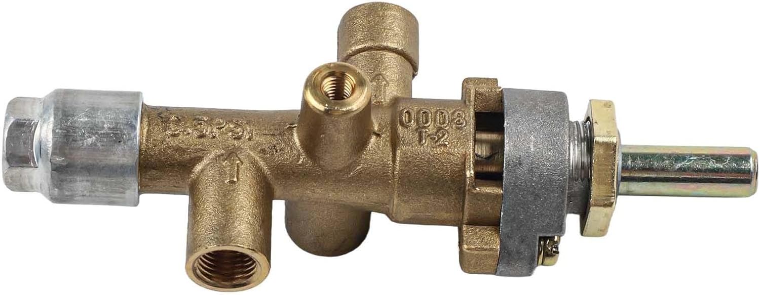 Patio Gas Heater Replacement Parts Kit with Safety Control Valve, Thermocouple, Igniter, Bakelite Knob and Tipping Switch for Outdoor Heating