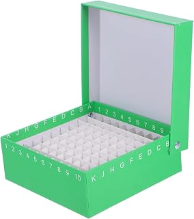 LIFKOME Microtube Box with Waterproof Lid Freezer Storage Box for Test Tubes Cell Preservation