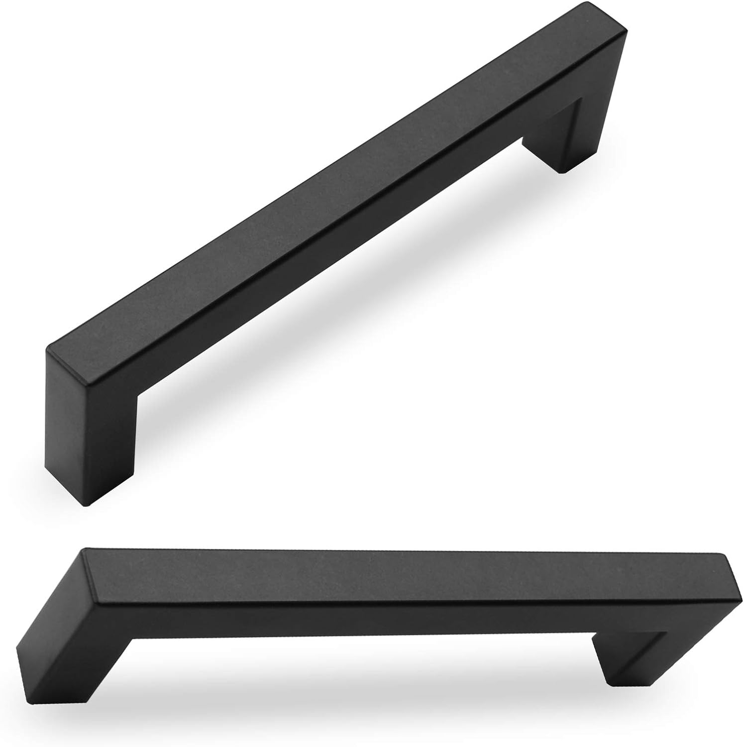 goldenwarm Kitchen Cabinet Handles Black Cabinet Pulls - LSJ12BK160 Kitchen Drawer Pulls Modern Cabinet Pull Handles for Kitchen Cabinets 6-1/4in(160mm) Hole Centre 10Pack