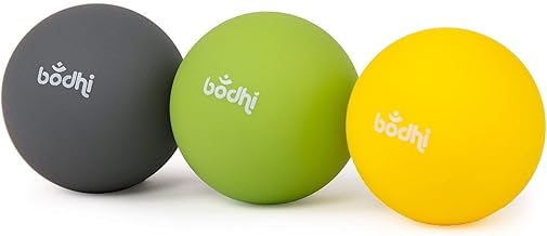 Fazien Massage Ball, Set of 3 (Soft/Medium Hard), Back, Buttocks & Small Hard to Reach Trigger Points