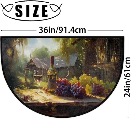 Miniatura 115 de Pardick Money - Tapete semicircular de billete de 100 dólares, antideslizante, duradero, lavable, para sala de estar, dormitorio