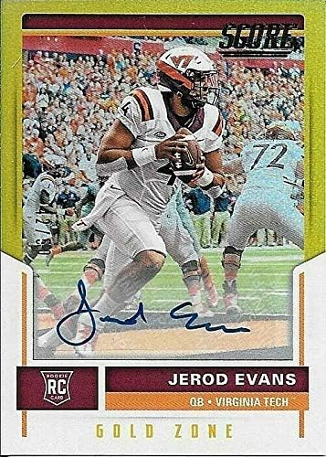 2017 Nashville-Davidson Mall San Diego Mall Score Gold Zone #412 Jerod Evans VI Rookie 50 Autograph #42