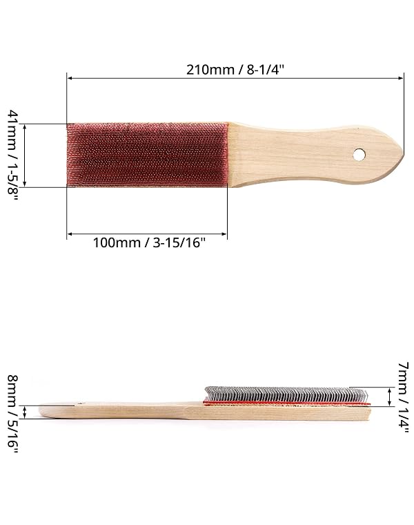 QWORK File Cleaner Carded, 2 Pack, 8" Universal File Card and Brush by QWORK - Used condition - Image 9