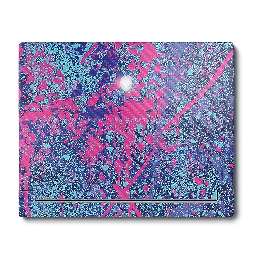 Image of MightySkins Carbon Fiber Skin Compatible with Alienware X16 R1 (2023) Full Wrap Kit - Vibrant Splatter | Protective, Durable Textured Carbon Fiber Finish | Easy to Apply | Made in The USA