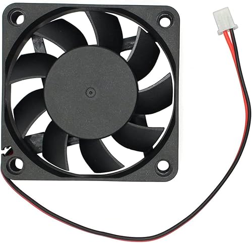 Miniatura 5 de 2.362 in por 2.362 in por 0.591 in 6015 12V DC 0.10A Rodamiento de bolas Ventilador de enfriamiento sin escobillas 2pin AV-F6015MB UL TUV