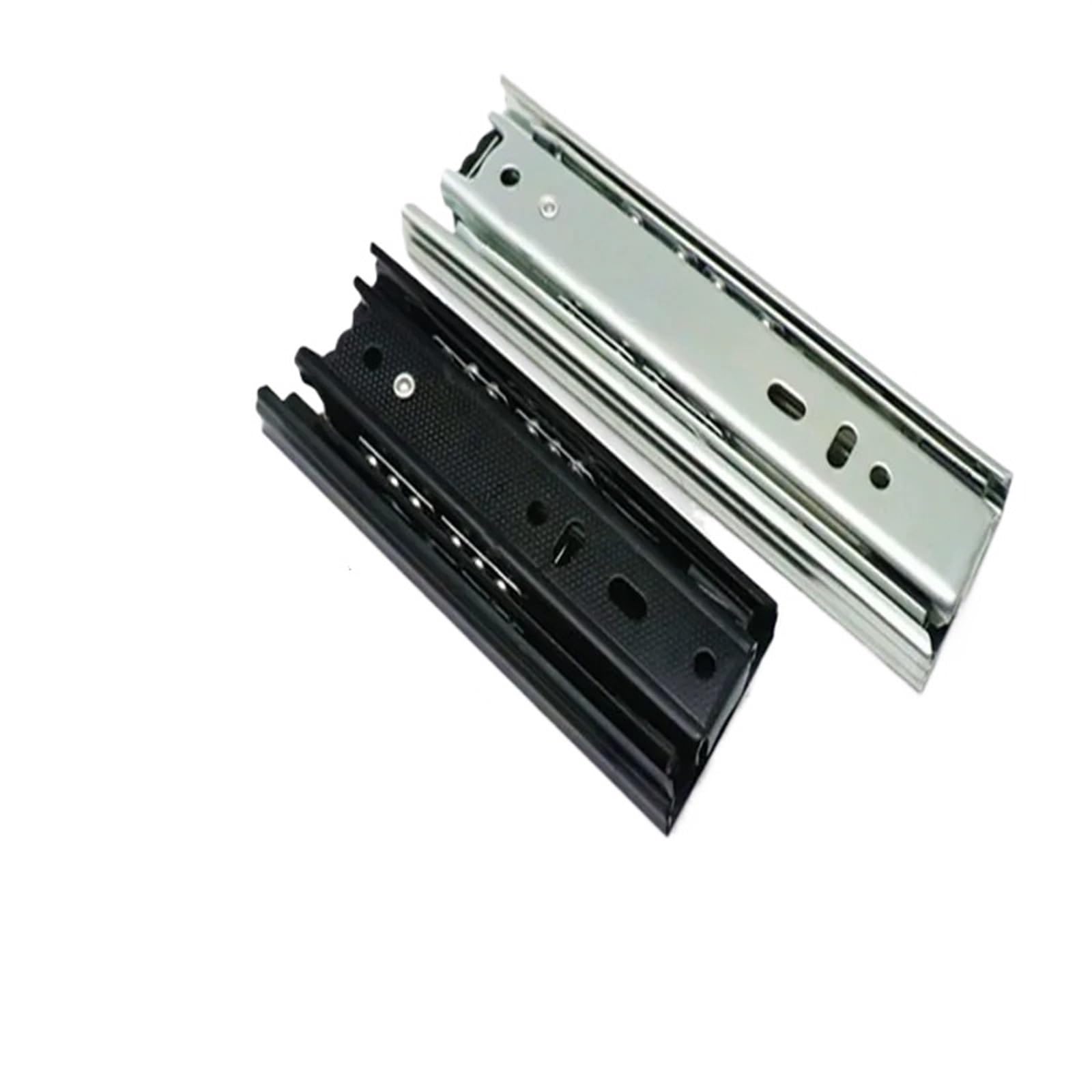 Glissières de tiroir rail de guidage extension complète acier 10cm