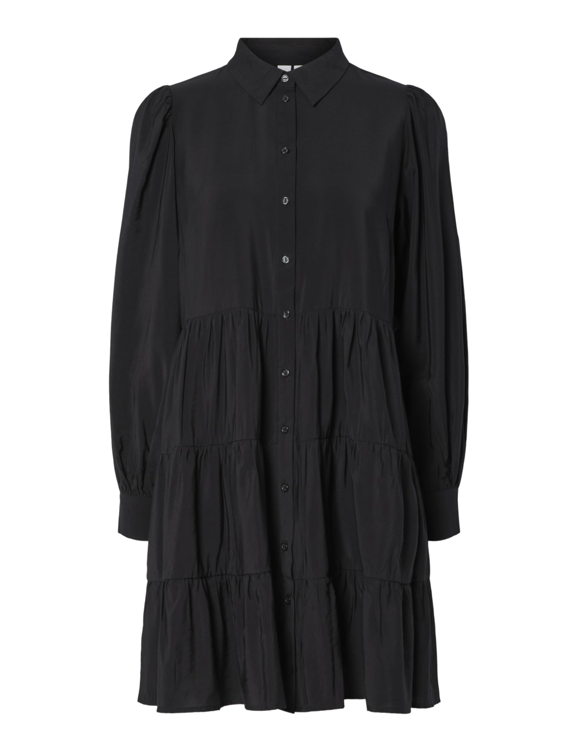 Y.A.S Yaspala Ls Dress S. Noos, Black, XS
