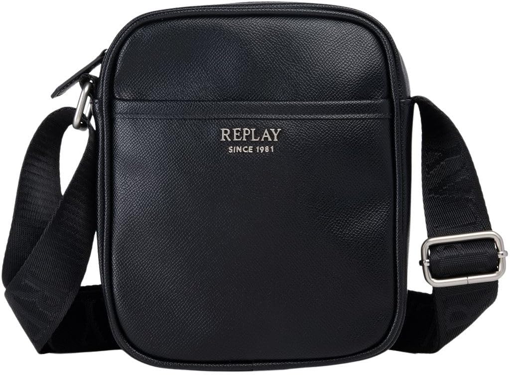 Replay Men Fm3809 Shoulder Bag, 0098 Black, Einheitsgröße