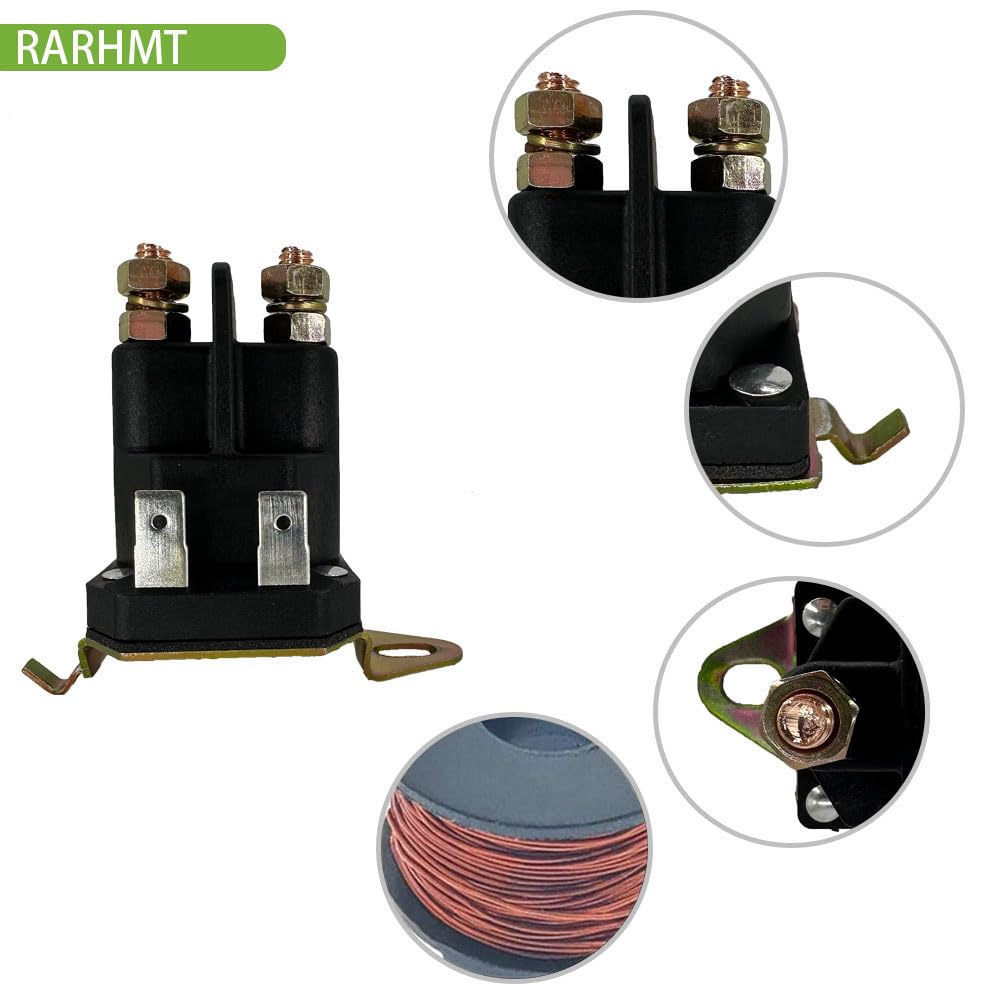 Solenoide de arranque de repuesto para Husqvarna 192507 532192507, Craftsman, Poulan 582042801 582042802, MTD, Cub Cadet, Trombetta 435-325, compatible con modelos de cortacésped y tractor