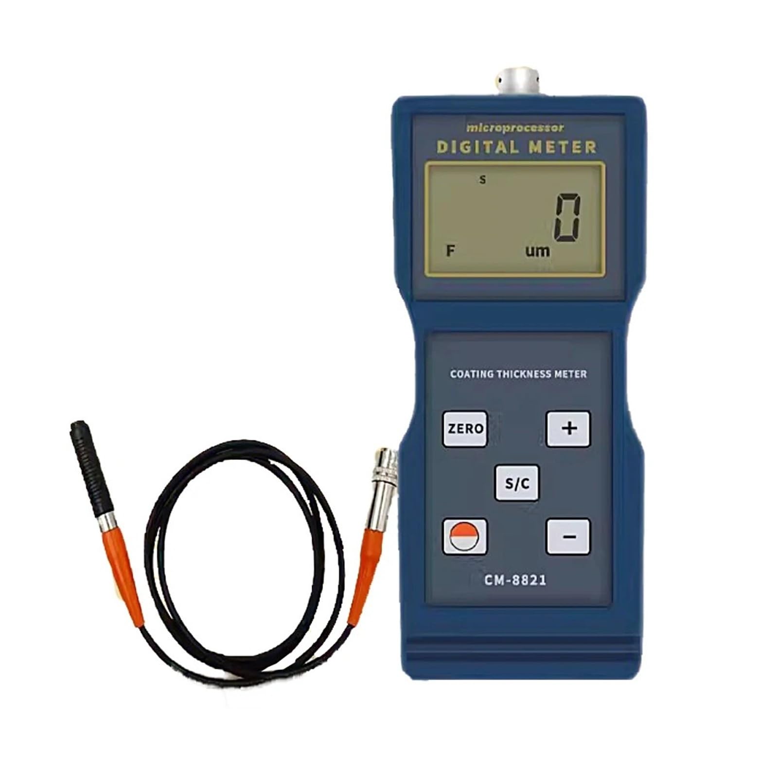 Thickness Gauge Portable Coating Thickness Meter F Magnetic Induction Non-Magnetic Materials Gauge 0~1000um