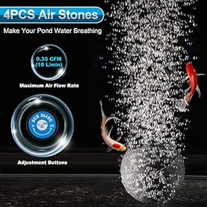 Deyoo4outletsairpumpforponds59ftairtubewith4stonesdiffuseraerationpumpkitforoutdoorpondairpumpwithcheckvalvesforpondsfishtanksaquariums Urban Country Home Decor Deyoo 4 outlets air pump for ponds 59 ft air tube with 4 stones diffuser aeration pump kit for outdoor pond air pump with check valves for ponds fish tanks aquariums urban country home decor