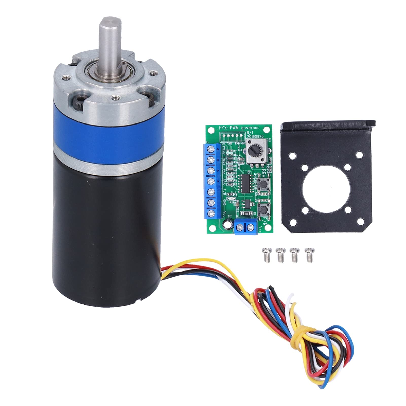 DC 12V sin escobillas Reducción de velocidad Motor de bobina de cobre puro Motor de 8mm D Eje con controlador (430RPM)