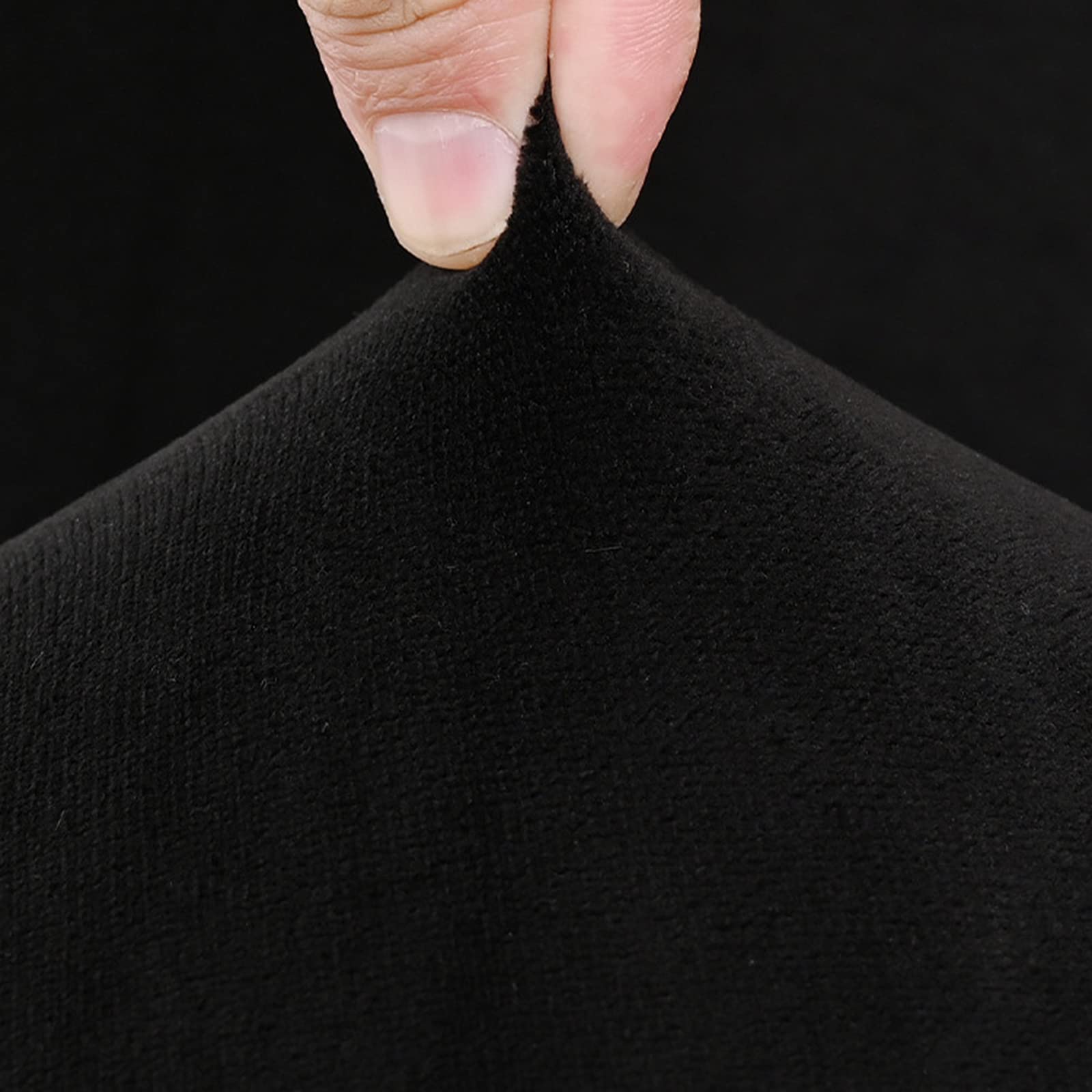 Juego de 6/4/2 fundas elásticas para taburete de bar giratorio de terciopelo con respaldo cuadrado, estilo industrial, funda protectora para silla de bar o cocina, funda de silla de bar alta.