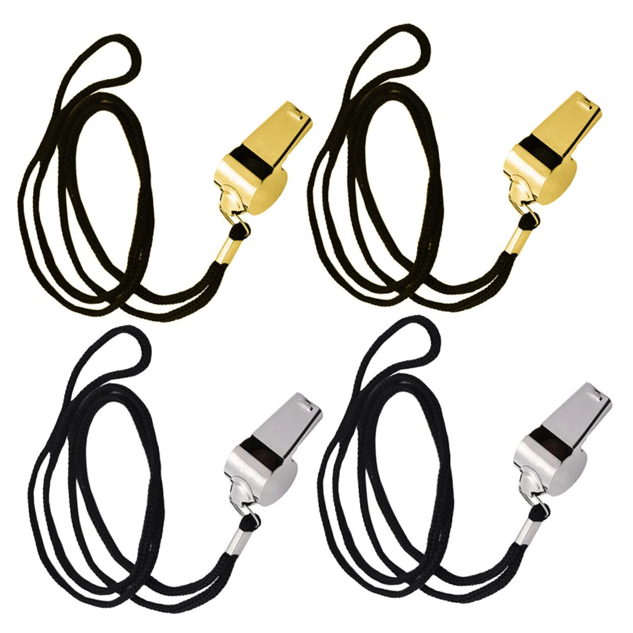 Yardwe 8 Pz fischio dell'arbitro Climbing rampicante Decorazione sospesa con Fischietto fischietti Cordino Arredamento Esterno Fischietto Basket Fischietto Viaggio Metallo