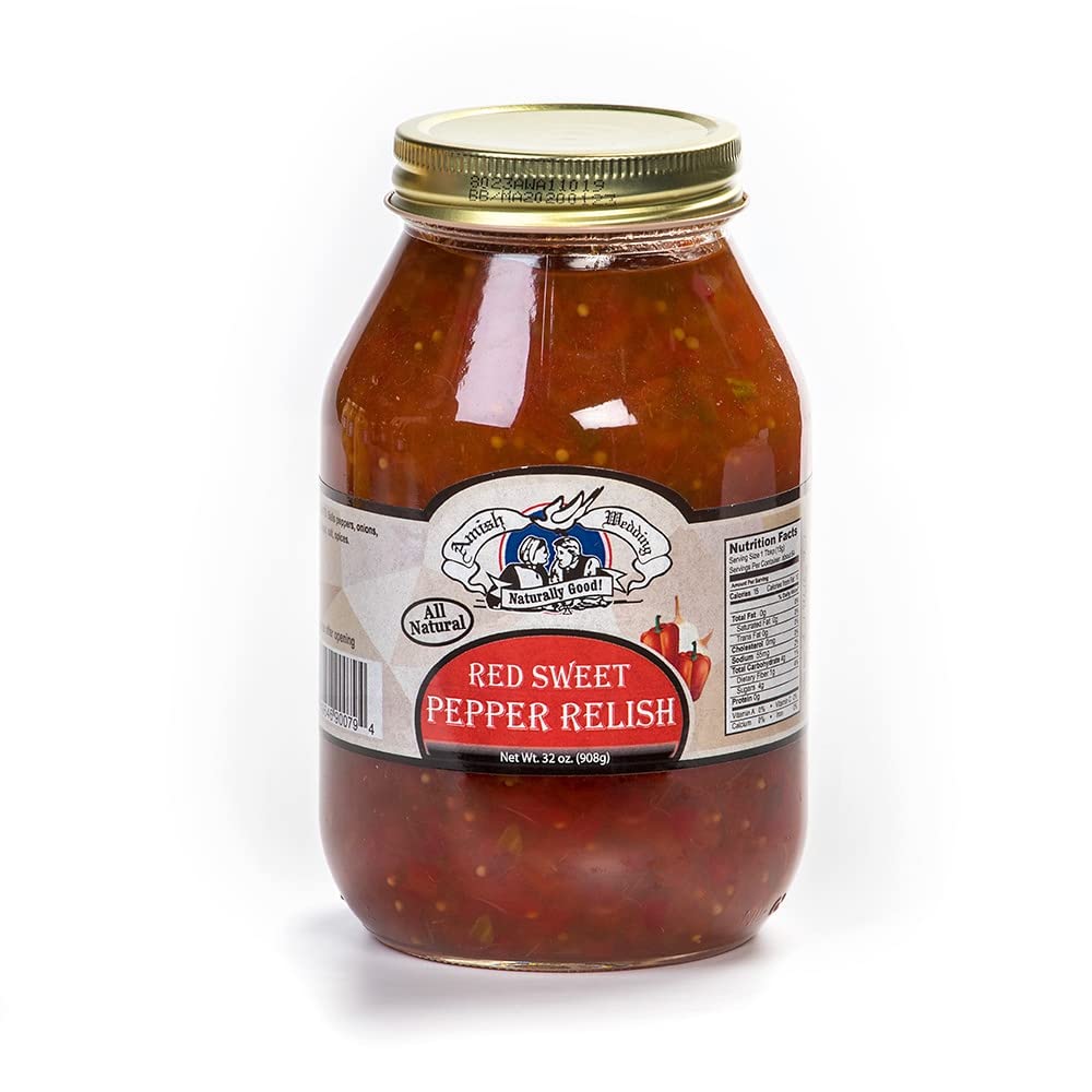 Red Sweet Pepper Relish, 32 oz