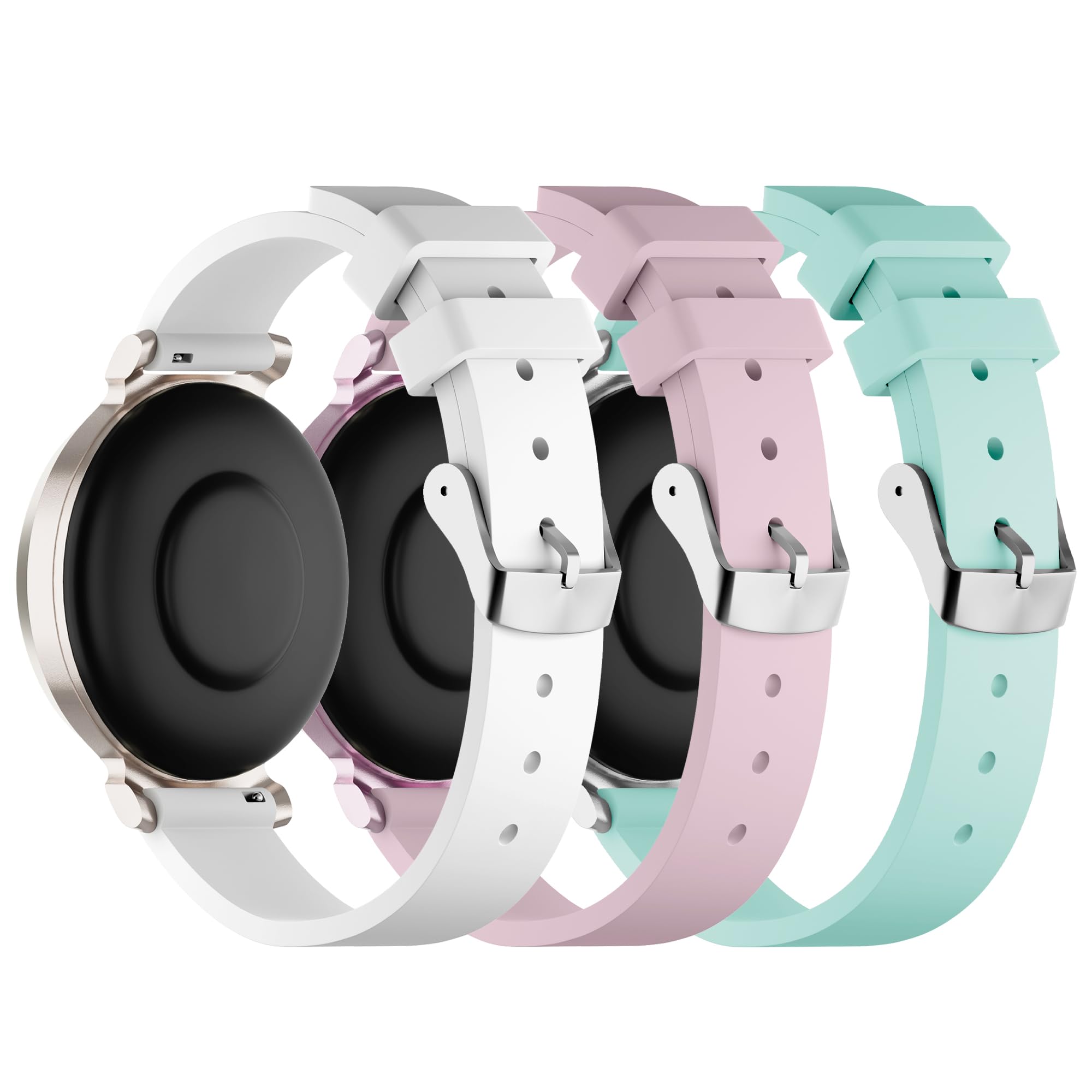 Bracelet de rechange en silicone compatible avec Garmin Lily 2, 14 mm - Pour femme - Bleu marine