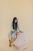 Vista 3 de Copper Pearl Funda multiusos: fundas de asiento de automóvil, funda de lactancia y funda de cochecito para el sol, tela elástica, uso para todas