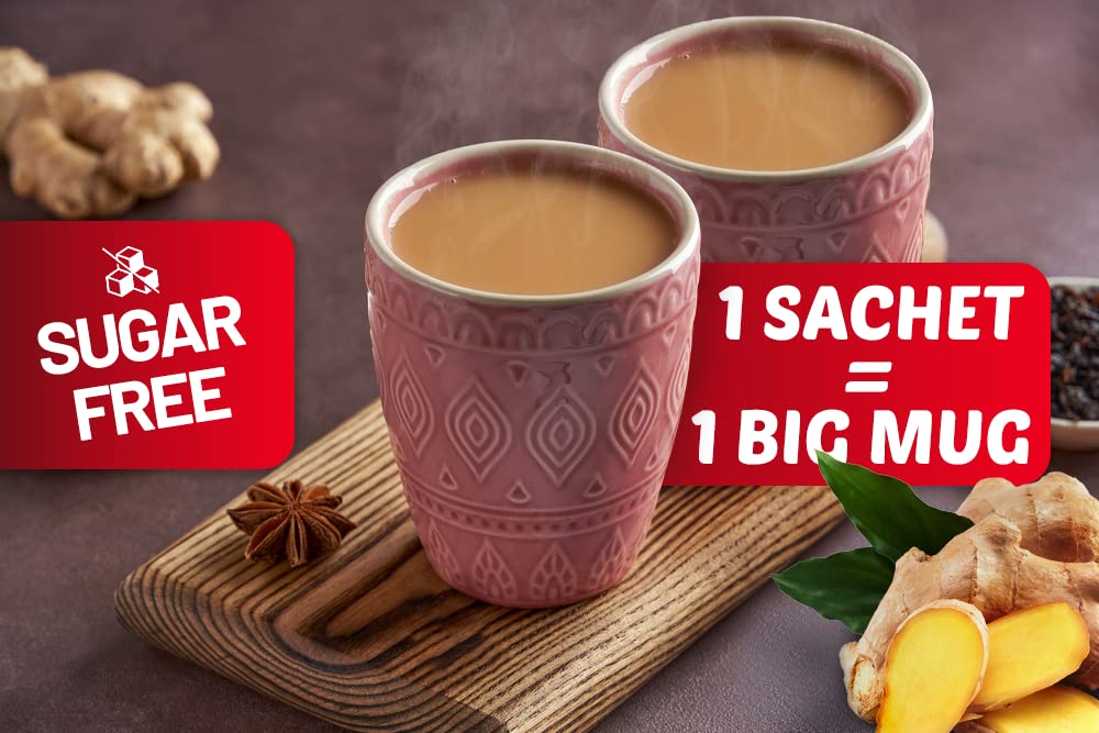 Emoji karak tea with Ginger. Chai Tea Latte, 12 Sachets 20g 240gm