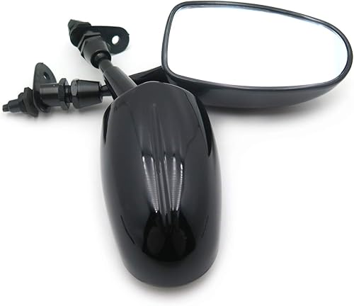 Miniatura 3 de Mini espejo de carreras para motocicleta KAWASAK Ninja 500 Zzr600 636 Zx6Rr Zx750 Zx7R Zx9R Negro