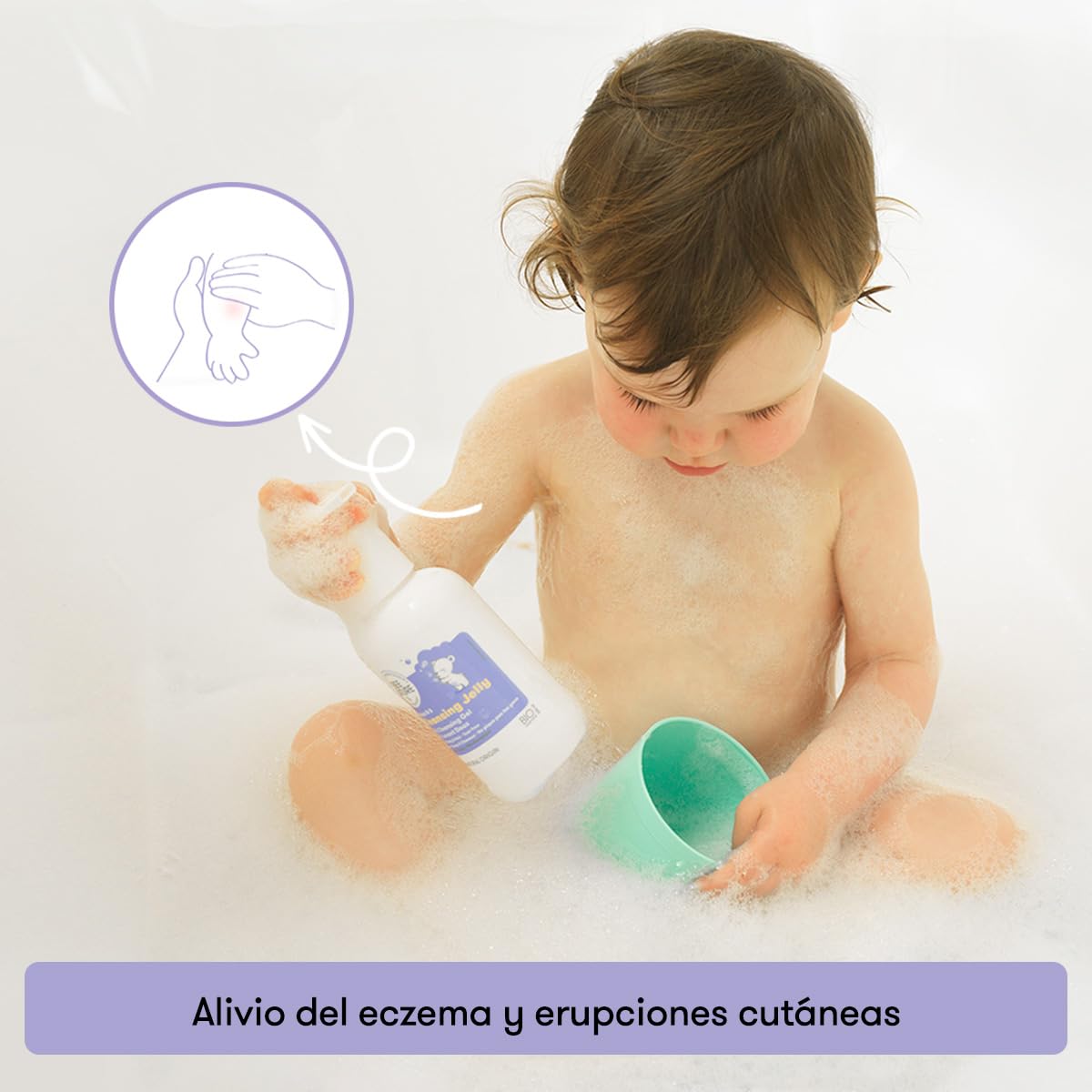 Bee Nature - 2 en 1 Gel de Ducha Suave para Bebé - Hidratante y Sin Lágrimas - Alivia el Eczema - Miel Médica Estéril Segura - Certificado Orgánico - 99% Natural - 500ml