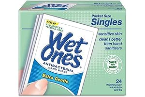 WET ONES Sensitive Skin Hand Wipes, Singles 24 ct