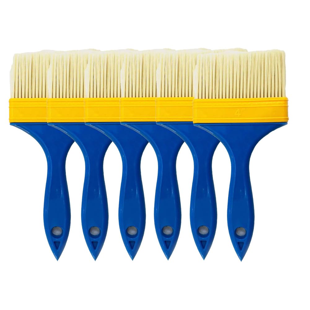 Pennello per vernice, 24 pezzi, pennello piatto, setole in nylon, pennello per superficie, pennello per la casa, pennello per vernice, pennello per vernice, pennello per la pulizia
