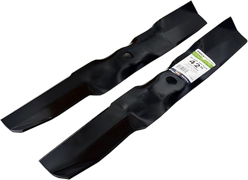 Miniatura 3 de MaxPower 561822B Juego de 2 cuchillas para muchos cortacéspedes de giro cero John Deere de 42 pulgadas. Sustituye a GY20683, M170639, UC22008 del