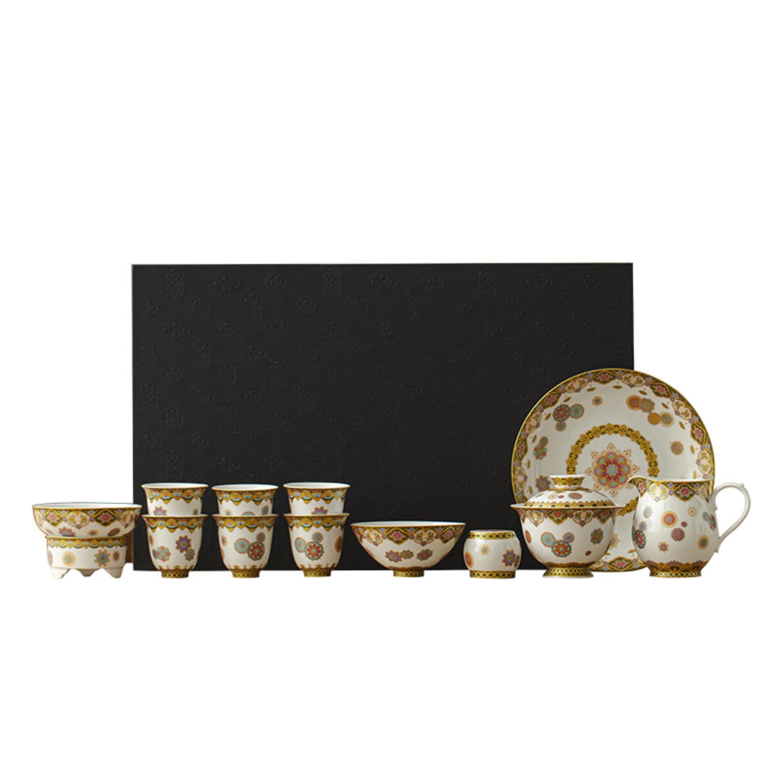 Ceramiczny zestaw do herbaty w kolorze emaliowanym